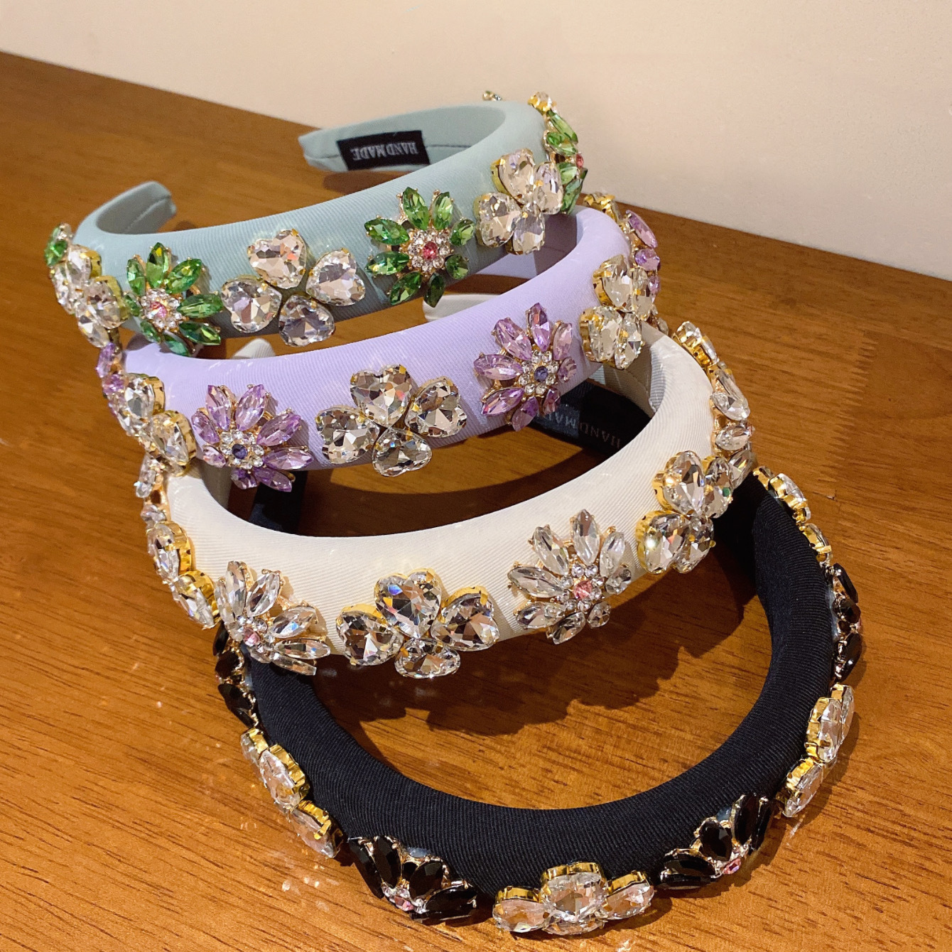 150g Weight Hair Band Hair Accessories Type 1 Piece Quantity Holiday, Date Occasion Rhinestone Material Flower Pattern Women's Gender Women's Lady Flower Rhinestone Hair Band 8