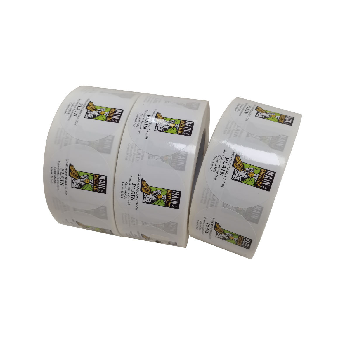 小批量数码印刷彩色不干胶圆标 食品logo瓶贴 一张起印铜版纸