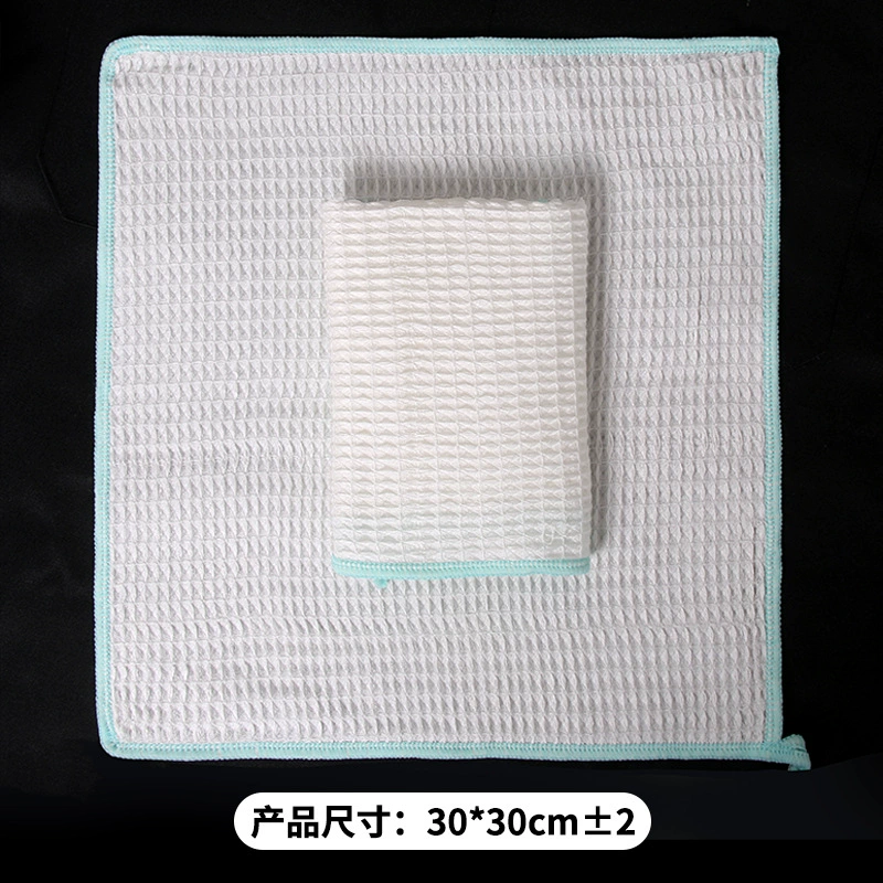 Платок/полотенце для мытья посуды из бамбукового волокна и хлопка, 25×25 см, антижир, многоразовое