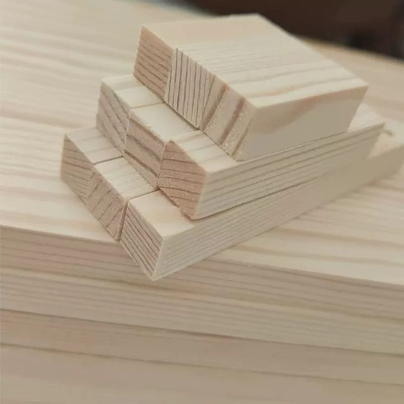 实木板松木板原木DIY手工建材龙骨立柱隔断抛光木方条可选批发