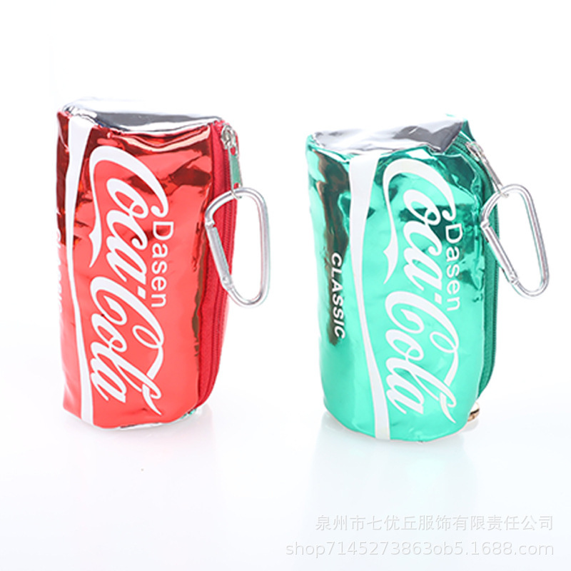 Creative imitation Coca-Cola can type coin purse girl lipstick Bluetooth key storage bag student storage bag