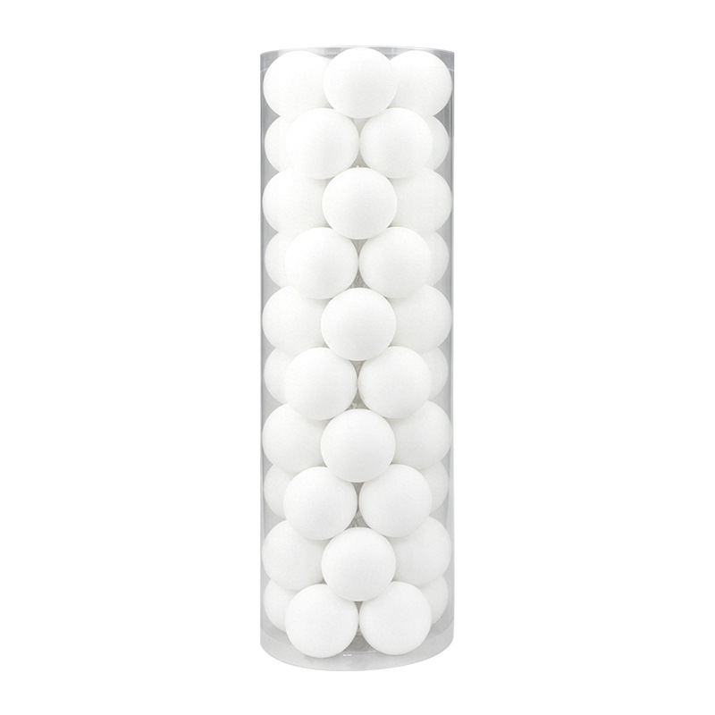 Fábrica tienda de bolas de Navidad 6CM / 50pcs caja flocado bolas de Navidad colgante de bolas de plástico en stock atmósfera de vacaciones
