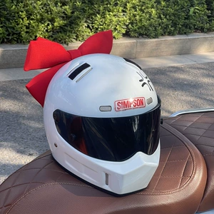 Helmet Decorations: Large Bowknots for Female Riders on Motorcycles and Electric Bikes, Popular among Internet Celebrities