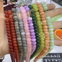 批发5x8mm天然石算盘珠车轮珠隔珠半成品diy手串项链饰品服饰配件