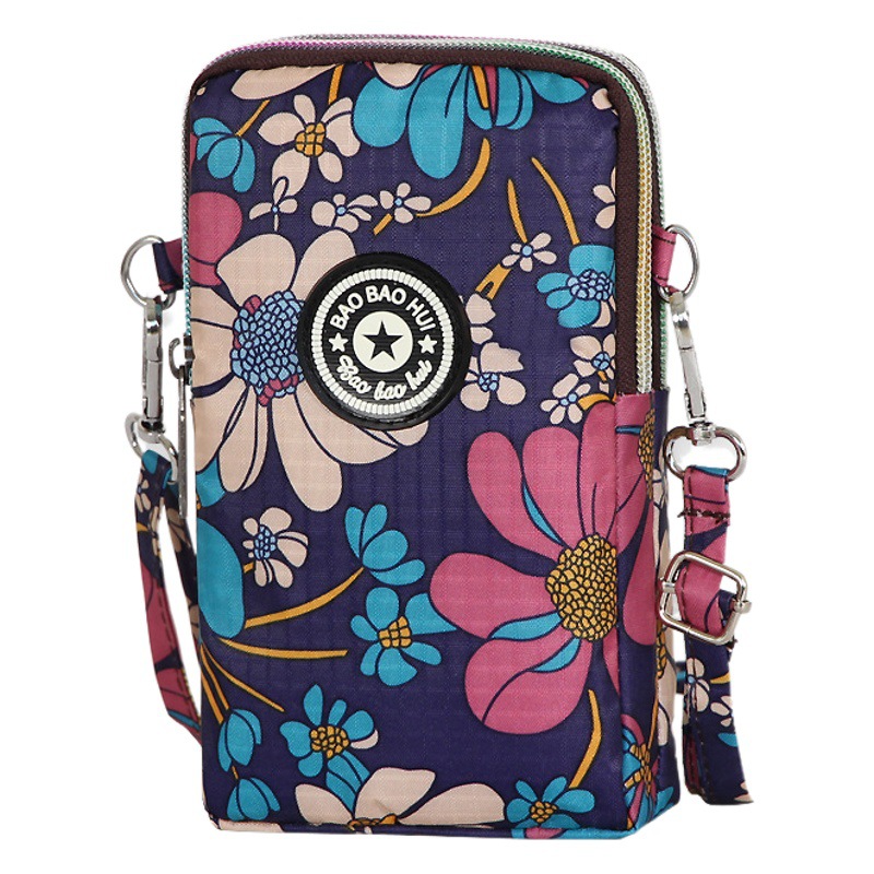 Bolso del teléfono móvil bolso de hombro de las mujeres bolsa de mensajero monedero de tela bolso de muñeca billetera vertical puede contener cabello de generación de 6,2 pulgadas