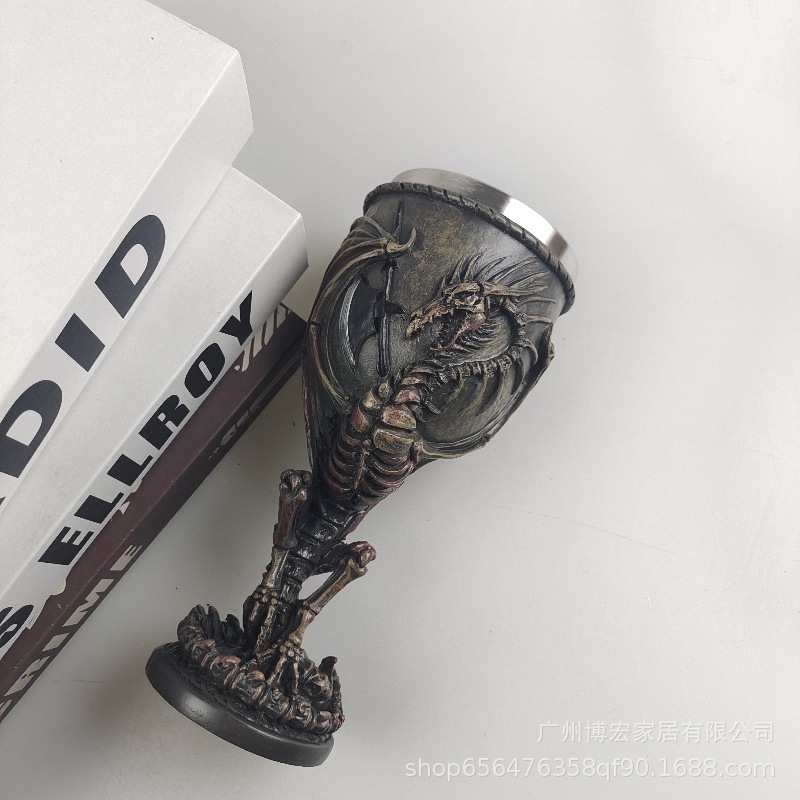 Внешняя торговля Оригинальный одиночный птерозавр кубок 3D трехмерный птерозавр летающий дракон бокал из нержавеющей стали вкладыш бокал красного вина