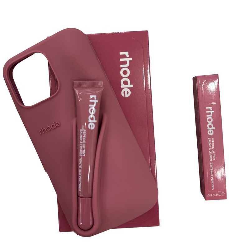 Lipstick Hailey Lip Gloss 1514 Silicone Case Protective Cover Suitable for iPhone 16 Pro Max Anti-Fall Protective Case