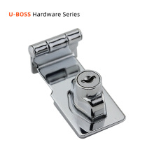 百耐办公家具锁柜门免开孔带锁锁牌搭扣门90直角度90度专用