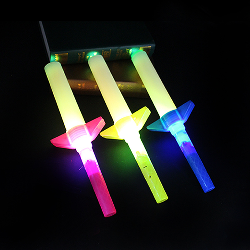 Varilla luminosa grande de cuatro secciones, barra luminosa de concierto, espada de juguete para niños, barra de arco iris retráctil, barra de luz de apoyo