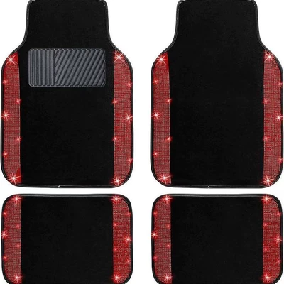 Avtomobil döşəmə paspasları – dirt-blocking mats, available for dropshipping - sequin-style-3-3344cmrear-row-two-piece-setcrystal-velvet