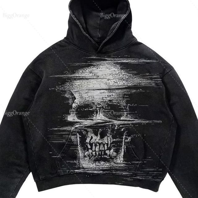 Halloween Printed Hooded Sweatshirt 11