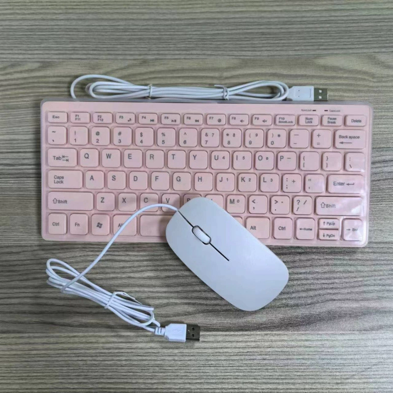 Laptop, small keyboard, mouse, set, acrylic calligraphy for office
