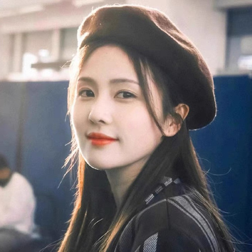 A Love Camp White Deer Zheng Shuyi Same Style Beanie Wool Felt Artist Hat Women's Autumn Winter Warm Hat