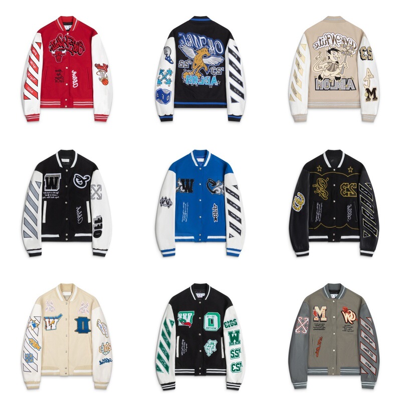 2024 New Embroidered Leather Baseball Suit European and American Fashion Brand Men and Women Teenagers Street Fashion Jacket Coat