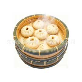 圆形仿竹托盘食品级材质面包篮厚底水果蔬菜盘创意酒店水果盘托盘