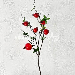 Wholesale Artificial Flower Pomegranate Fruit New Year Spring Festival New Year Flower Bucket Flower Ornaments Home Living Room Decoration Fake Flower