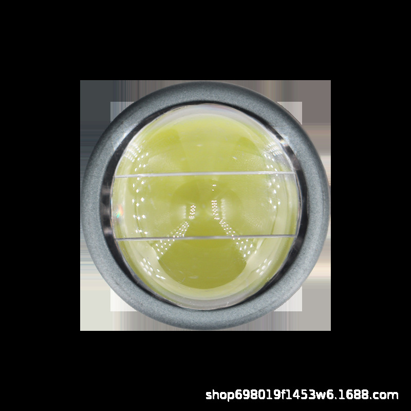 Dual-color motorcycle fish-eye spotlight LED high-brightness front headlight with white and yellow dual-color lens bulb BA20D modification light
