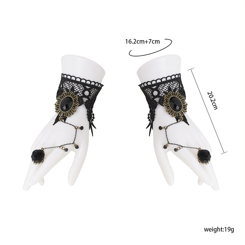 Retro palace Gothic Lolita bracelet new accessories dark lace bracelet