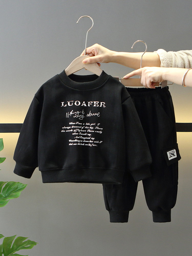 Conjunto de Sudadera Estilosa para Niños 7718, Primavera-Otoño 2026, Ropa Deportiva Infantil, Ropa para Bebés