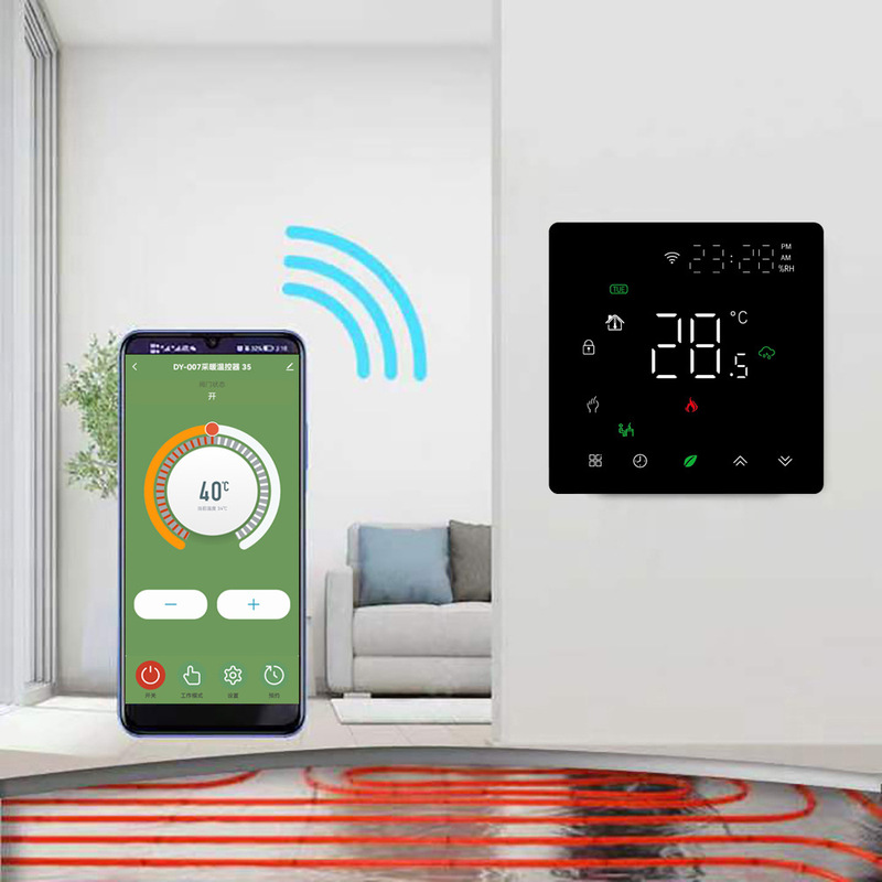 Tuya Smart Home Wifi Floor Heating Thermostat App Timing Programming Floor Heating Constant Temperature Voice Control