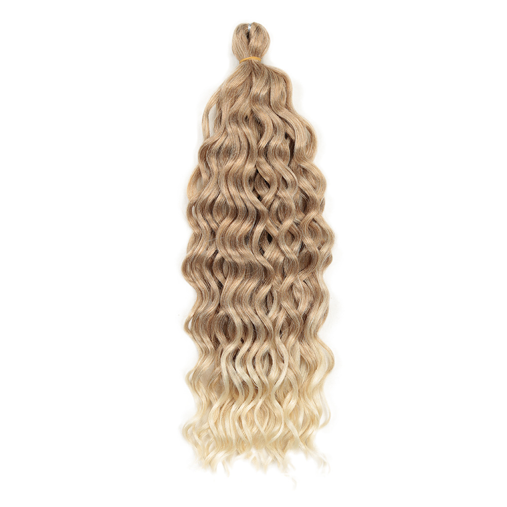 Hawaii roll HAWALL CURL peluca blanca ganchillo pelo África sucia trenza 24inch120g al por mayor