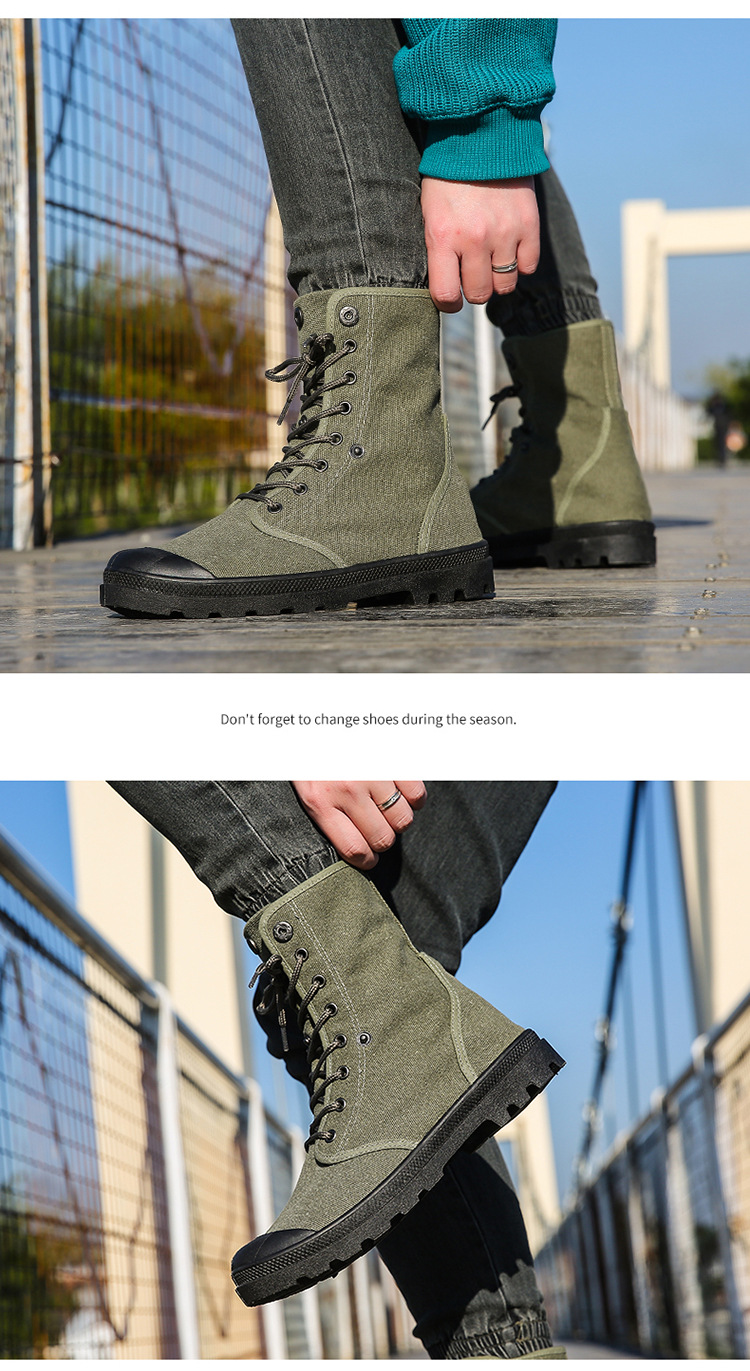 Outdoor-Schuhe, dicke Sohlen, High-Top-Canvas-Schuhe, umgedrehte Martin-Schuhe, modische und sportliche Schuhe_voghion.com