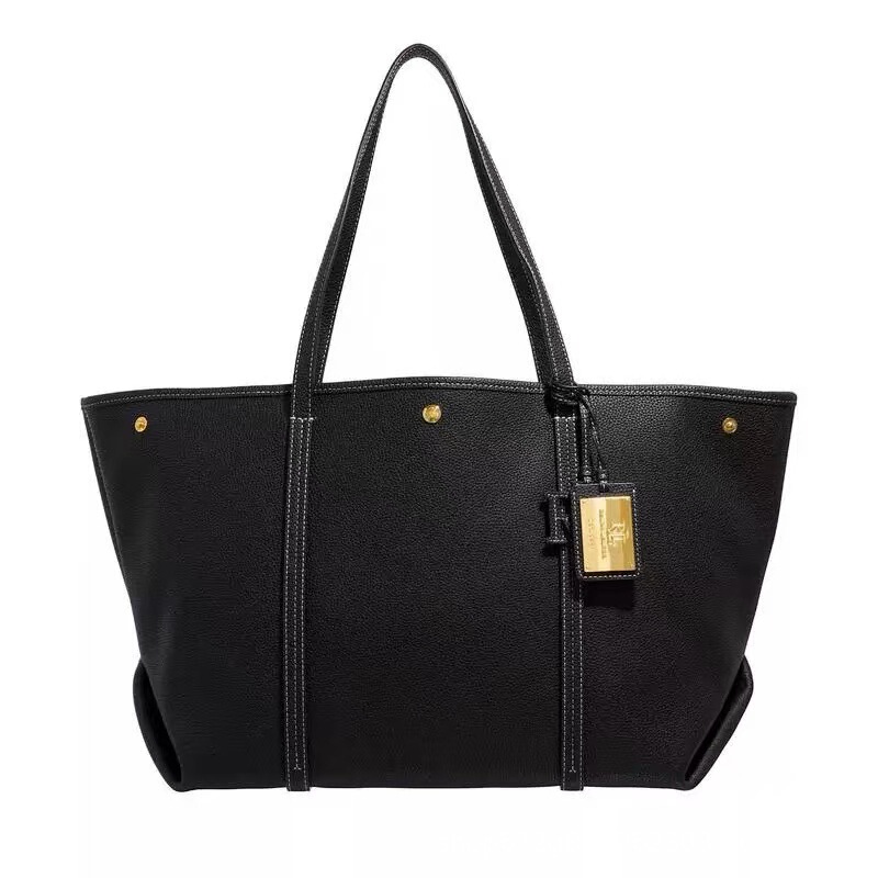 Cross-Border New Model Plph Laren Genuine Leather Tote Bag for Women, Large Capacity, Vintage Fashion, Versatile Shoulder Bag