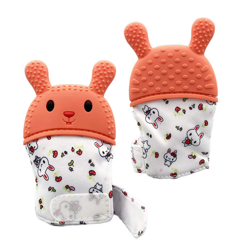 赤ちゃんのシリコンゴム手袋赤ちゃんの手の神器を食べない子供の歯のおもちゃ赤ちゃんは手の手袋の歯のゴムを食べるのをやめます。|undefined