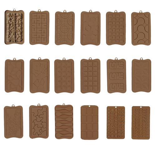 Cross-border love chocolate fondant baking mold letter honeycomb bubble Christmas DIY triangle cake decoration mold