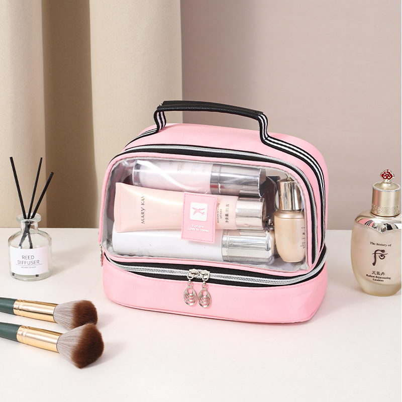 Separación transparente en seco y húmedo-rosa