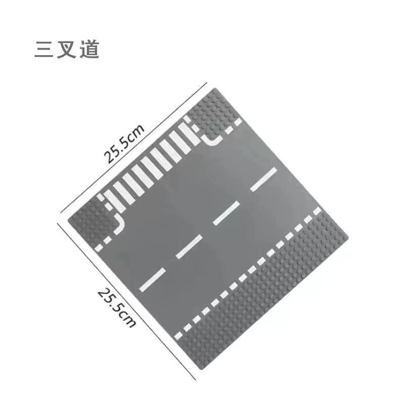 Road base plate (Lego) universal builder, small-stud road tiles with street markings