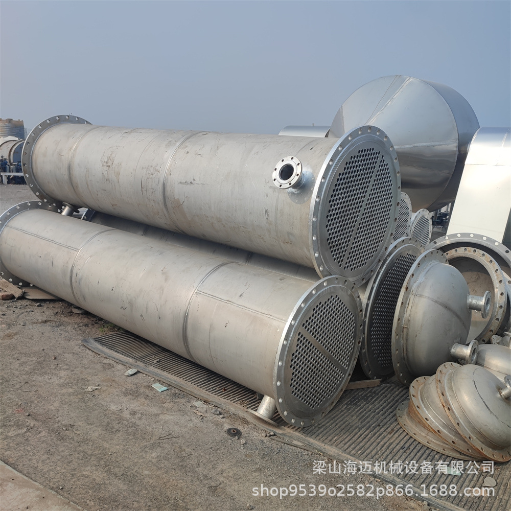 二手10-200平方不锈钢列管冷凝器 强制循环挥发器 螺旋板换热器