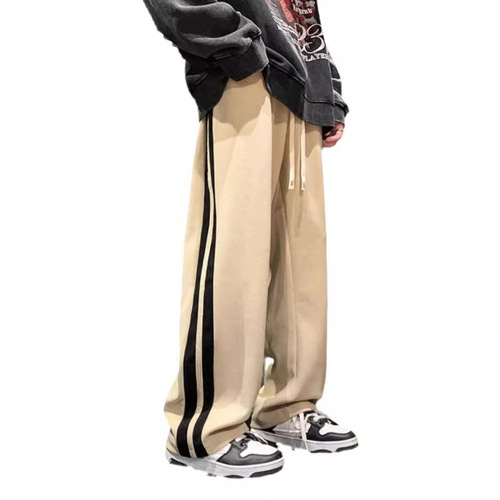 Fall and Spring Straight Leg American Street Vibe Corduroy Pants for Youth Retro Trend Brand Versatile Loose Casual Long Pants