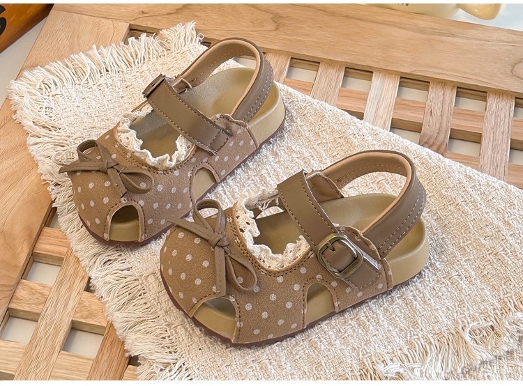 Mädchen Sandalen Mit Spitzenbesatz Und Weicher Sohle Für Kinder_voghion.com