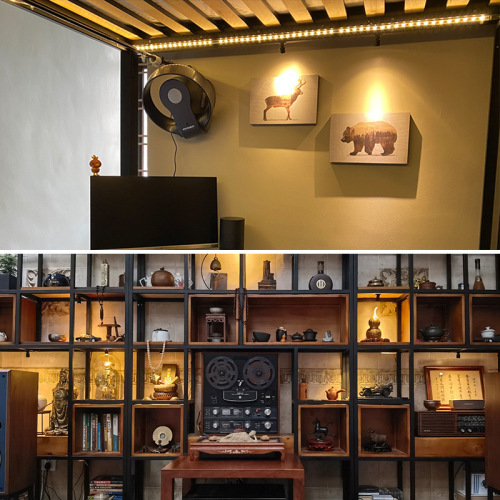 Model jewelry display cabinet LED mini remote control small spotlight 1W wine cabinet kitchen cabinet surface-mounted adjustable brightness small spotlight