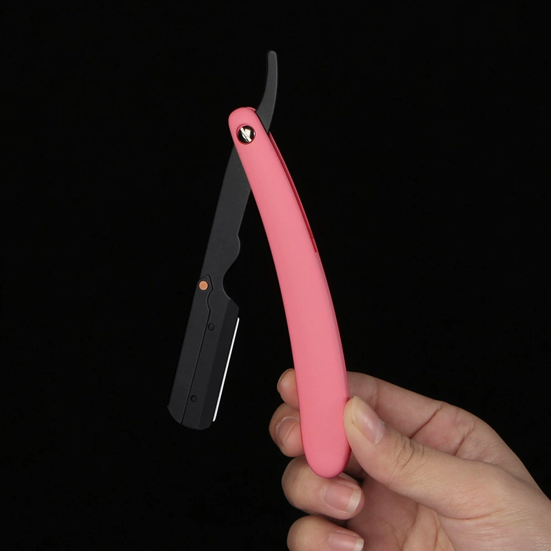 Fuchsia old-fashioned handle, razor shaving