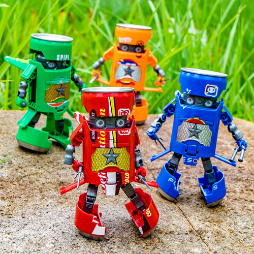 Can Transformation Robot Soda Samurai Creative Toy Model Hand Figure Boy Birthday Gift Internet Celebrity Wholesale