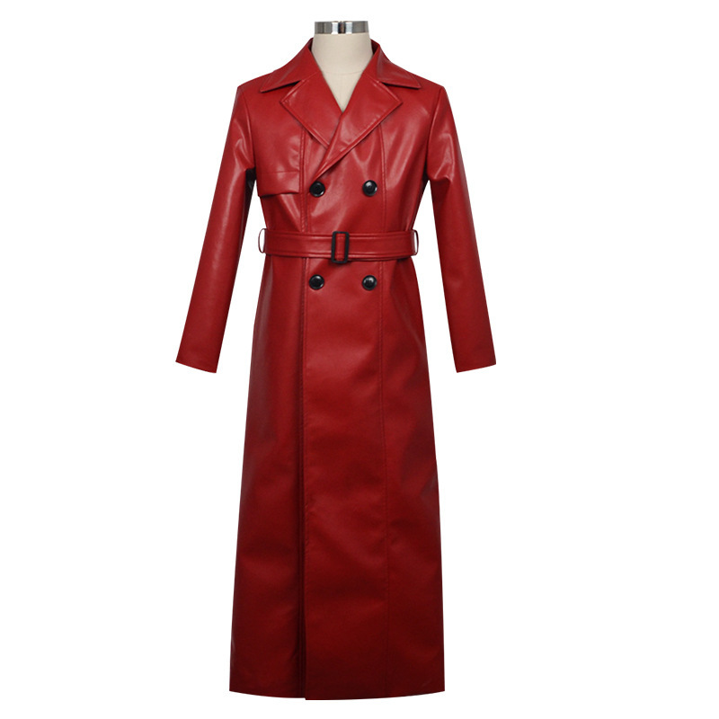 Textual Red Umbrella cos Clothing Red Lengthen Windbreaker Horror Game Red Umbrella Same cosplay Clothing Textual Red Umbrella cos Clothing Red Lengthen Windbreaker Horror Game Red Umbrella Same cosplay Clothing