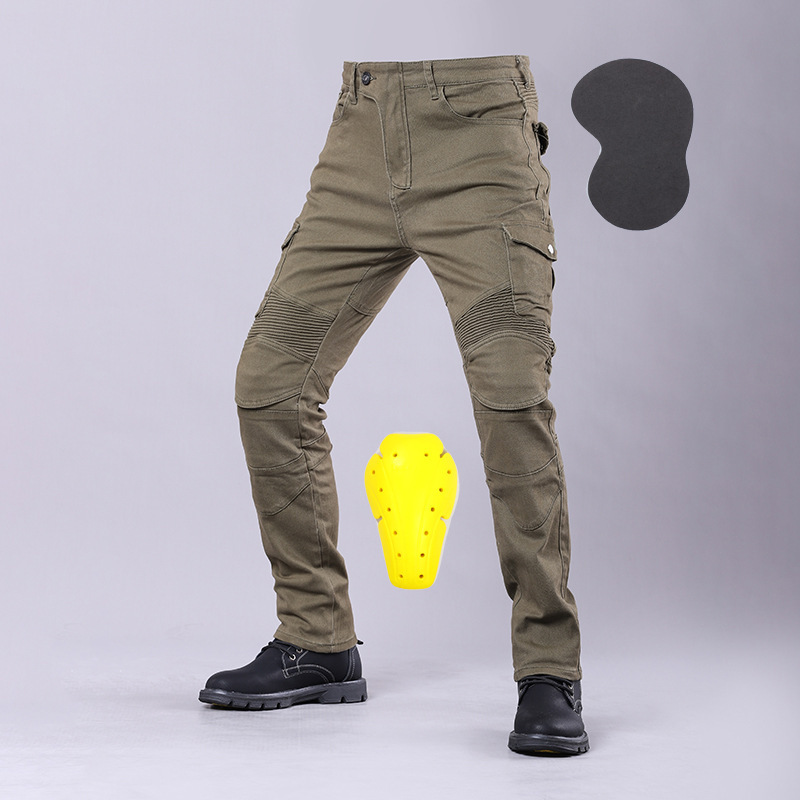Wholesale factory direct motorcycle jeans motorcycle cycling leisure overalls racing anti-fall pants