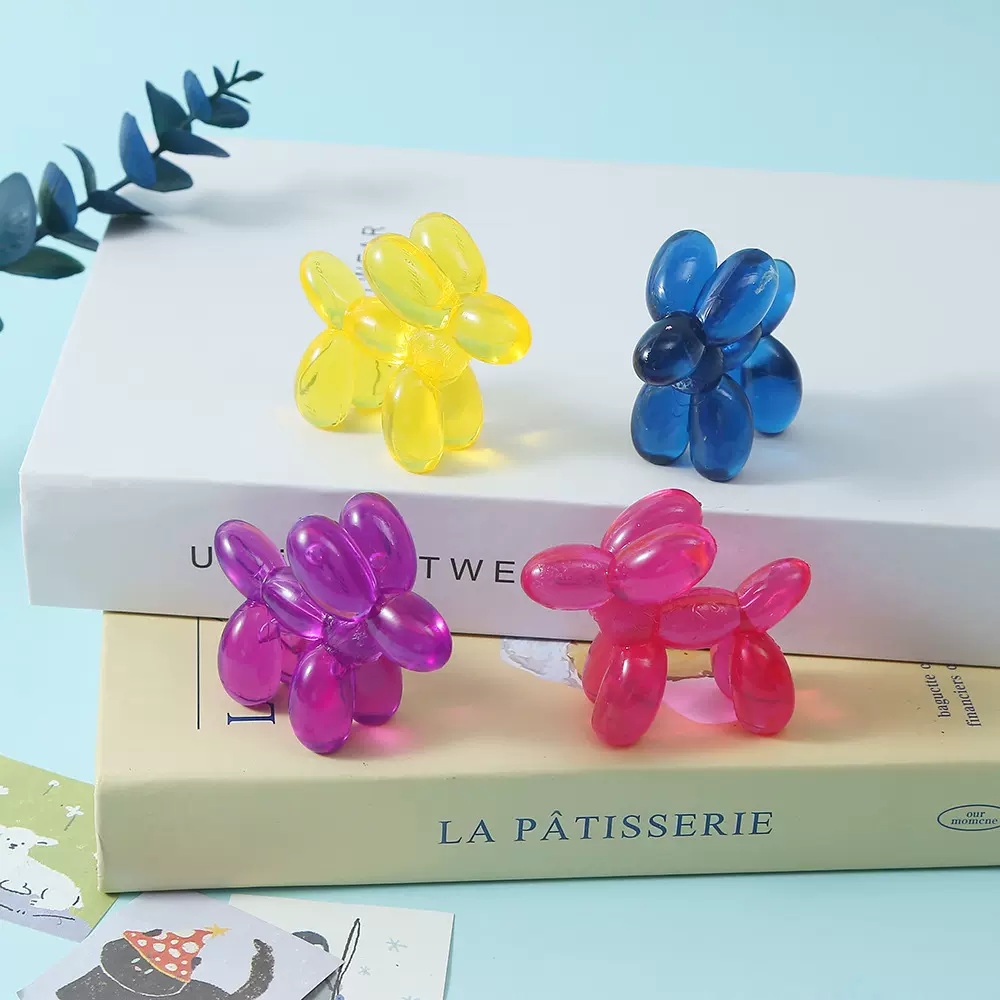 跨境热卖tpr仿真创意气球狗捏捏乐 解压发泄实心滴胶玩具卡通摆件