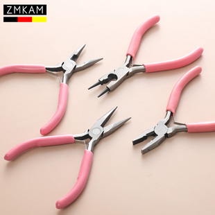 small size mini jewelry handmade jewelry pliers suit pointed mouth round nose pliers DIY winding beaded tools