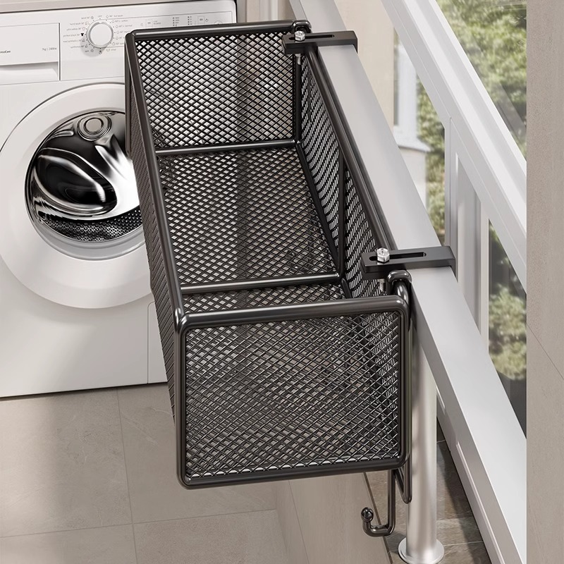 Tendedero Colgante de Balcón de Hierro con Gancho Ajustable para Ventana y Barandilla image 1