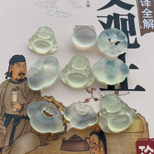 天然玉石机器精雕刻佛祥云锁挂件岫玉小狐狸视频吊坠苹果批发