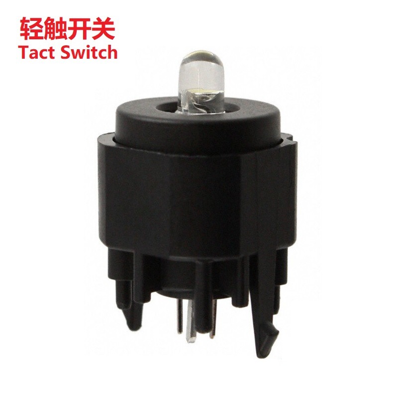 圆形带灯轻触开关 椭圆形发光轻触按键开关 LED照明防爆轻按开关