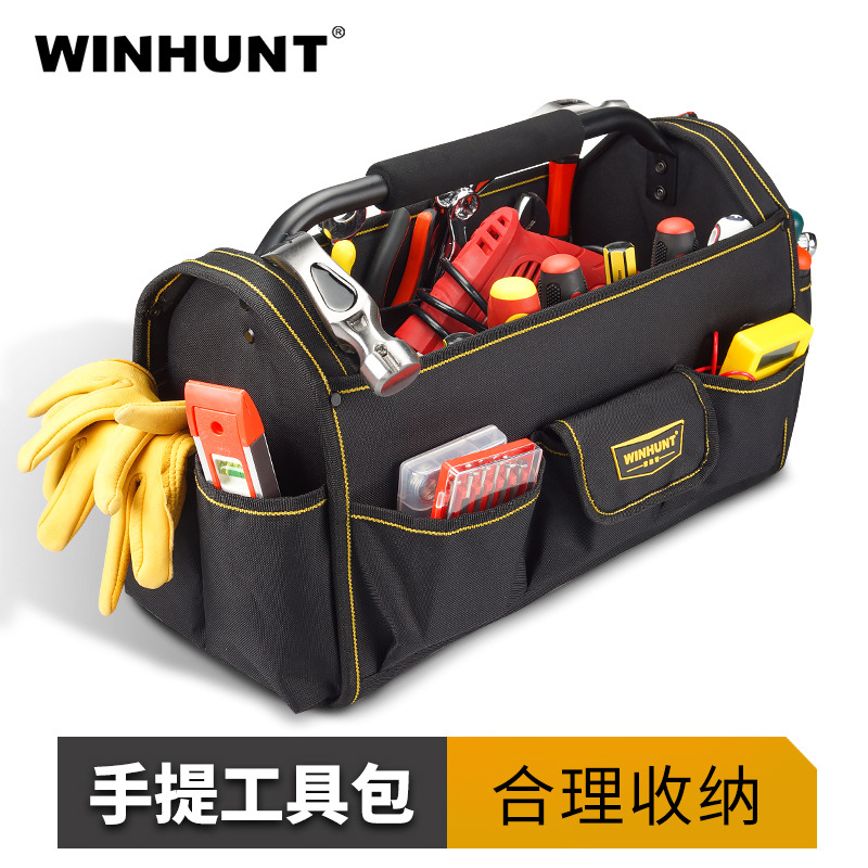 Changshengke Handheld Tool Kit Multifunctional Tool Box Large Capacity Electrician Bag for Men Special Woodworking Tool Bag