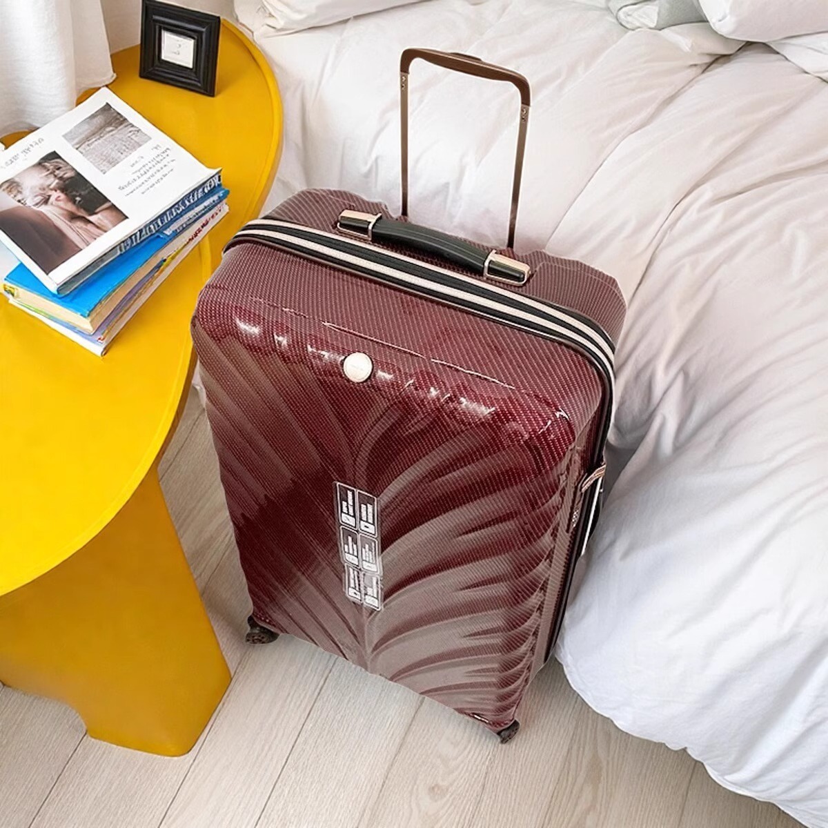 カーボンファイバー スーツケース 20inch のみ重量 1.9 キロ超軽量カーボンファイバー トロリー スーツケース アンチスクラッチ スーツケース 荷物バッグ k