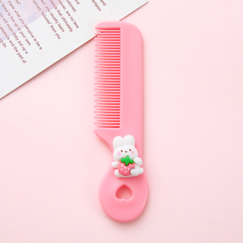 Peine de peluquería especial para niñas de alta gama para estudiantes y niños de dibujos animados lindo mini peine portátil peine al por mayor