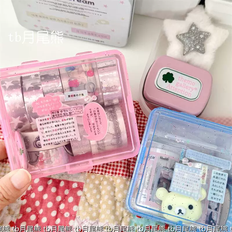 Cute storage box, hair band, sticker, table accessories, storage system