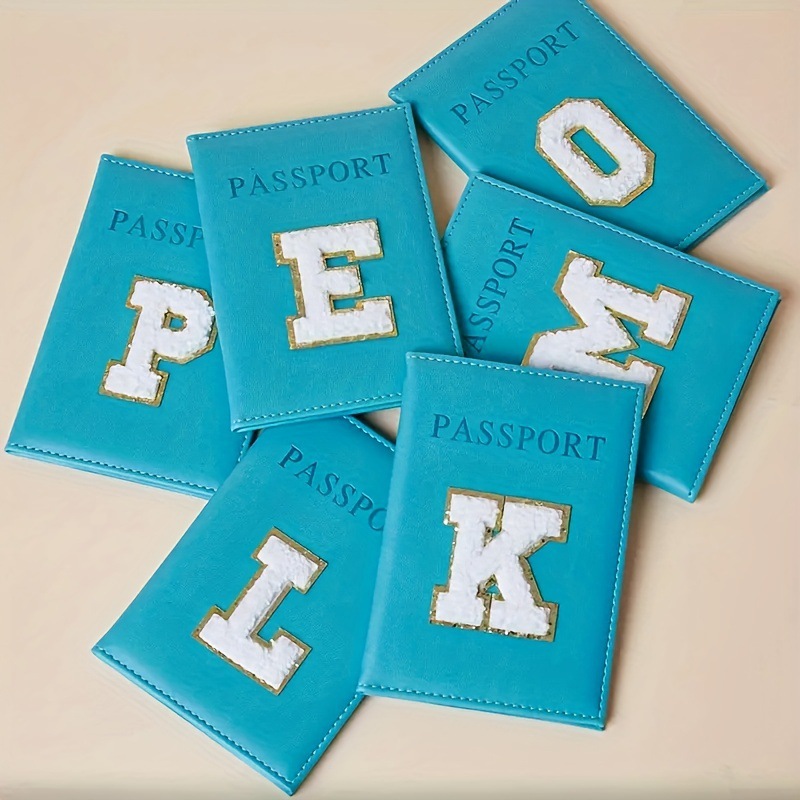 Passatui Leder Reise-Ausweishülle mit Buchstabenmuster