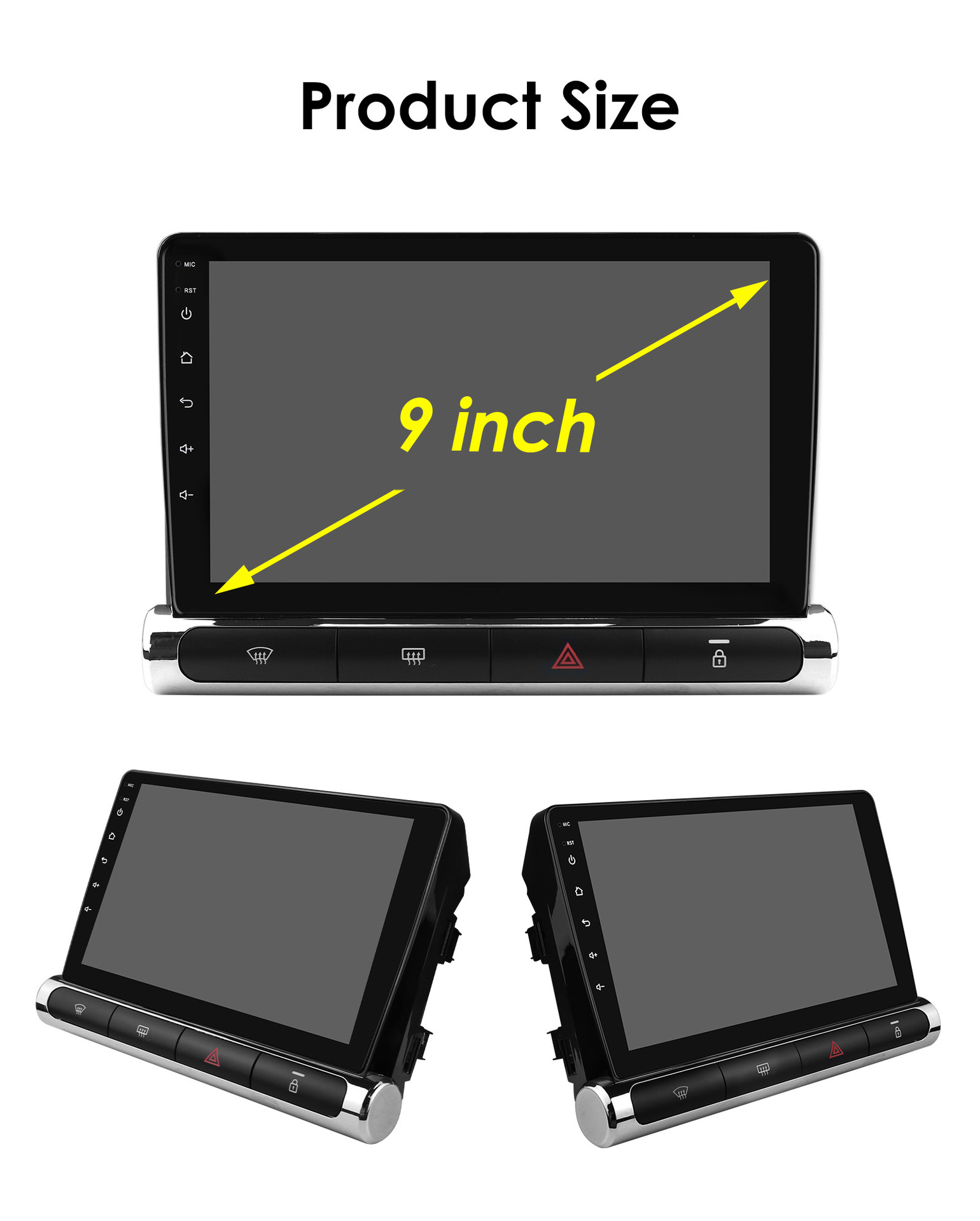 9 inch is suitable for 17-23 Citroen C3 Android intelligent large screen car reversing image navigator all-in-one machine